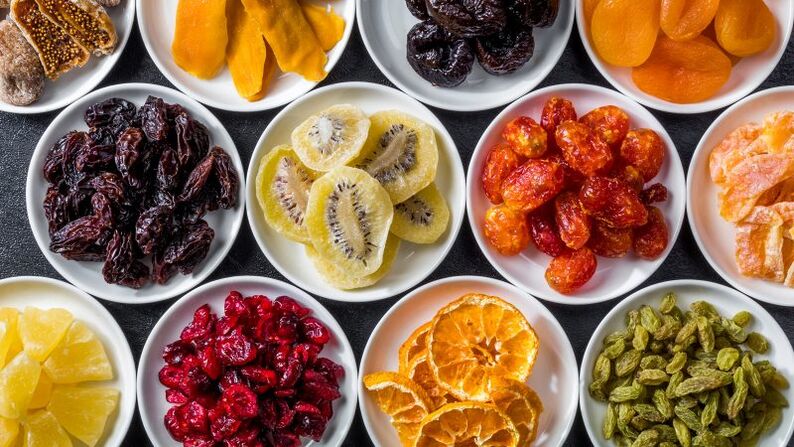 kuivatatud puuviljad tatra dieedi jaoks